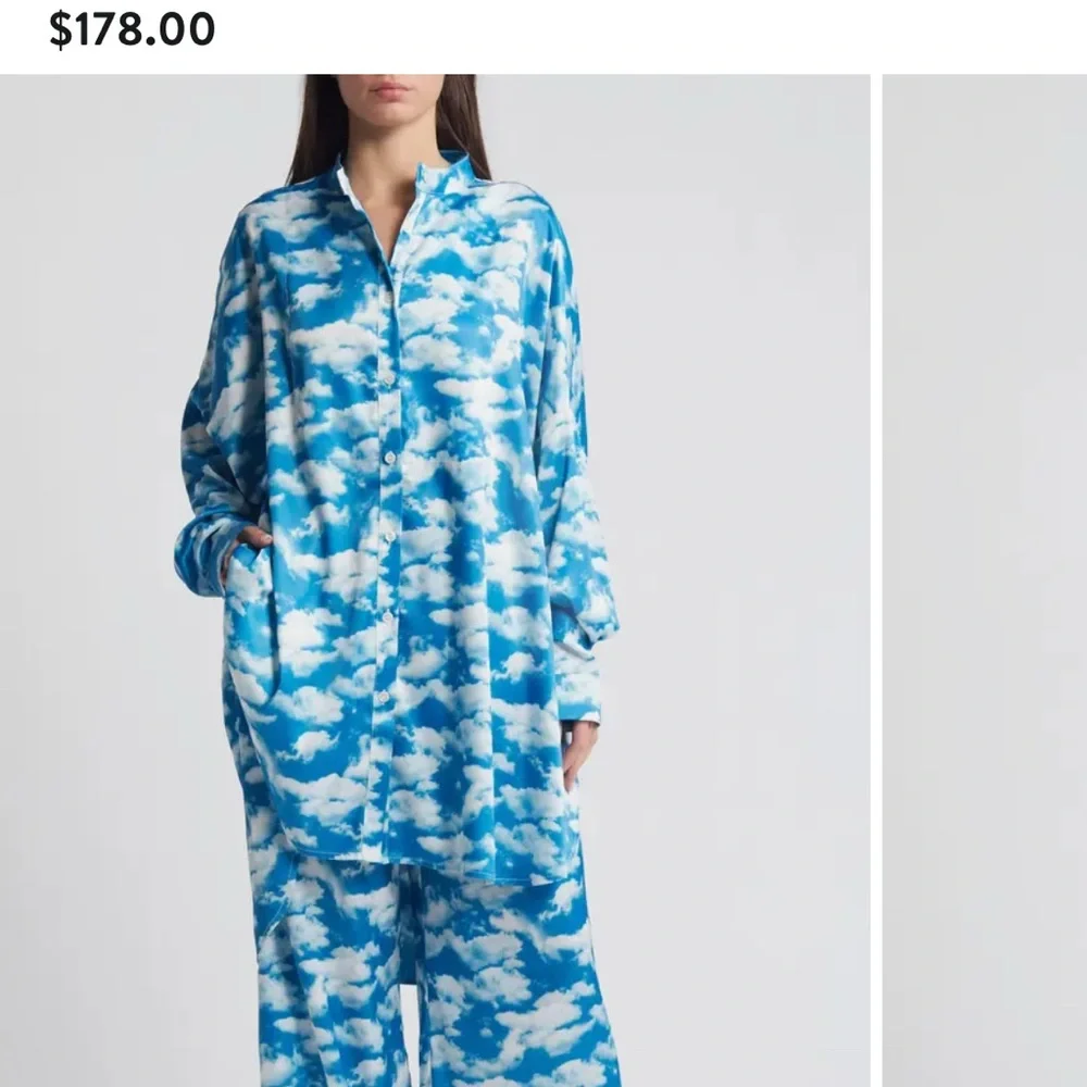 Dressed in LALA Blue and White Cloud Jumpsuit - Picture 2 of 2